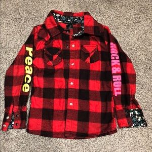 Flowers by Zoe super cute plaid top